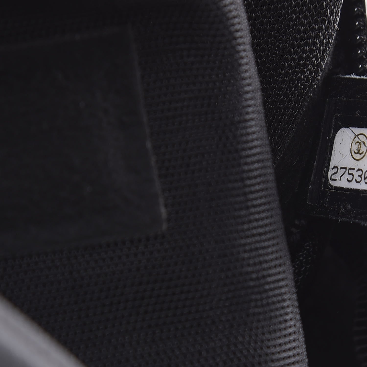 Chanel Mesh Nylon Logo Backpack Black 8 of 9