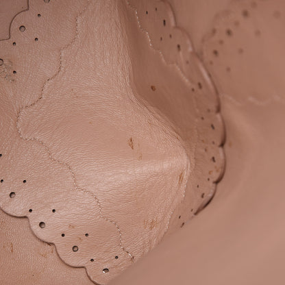 Alaia Calfskin Scalloped Trim Bag Blush 17 of 18