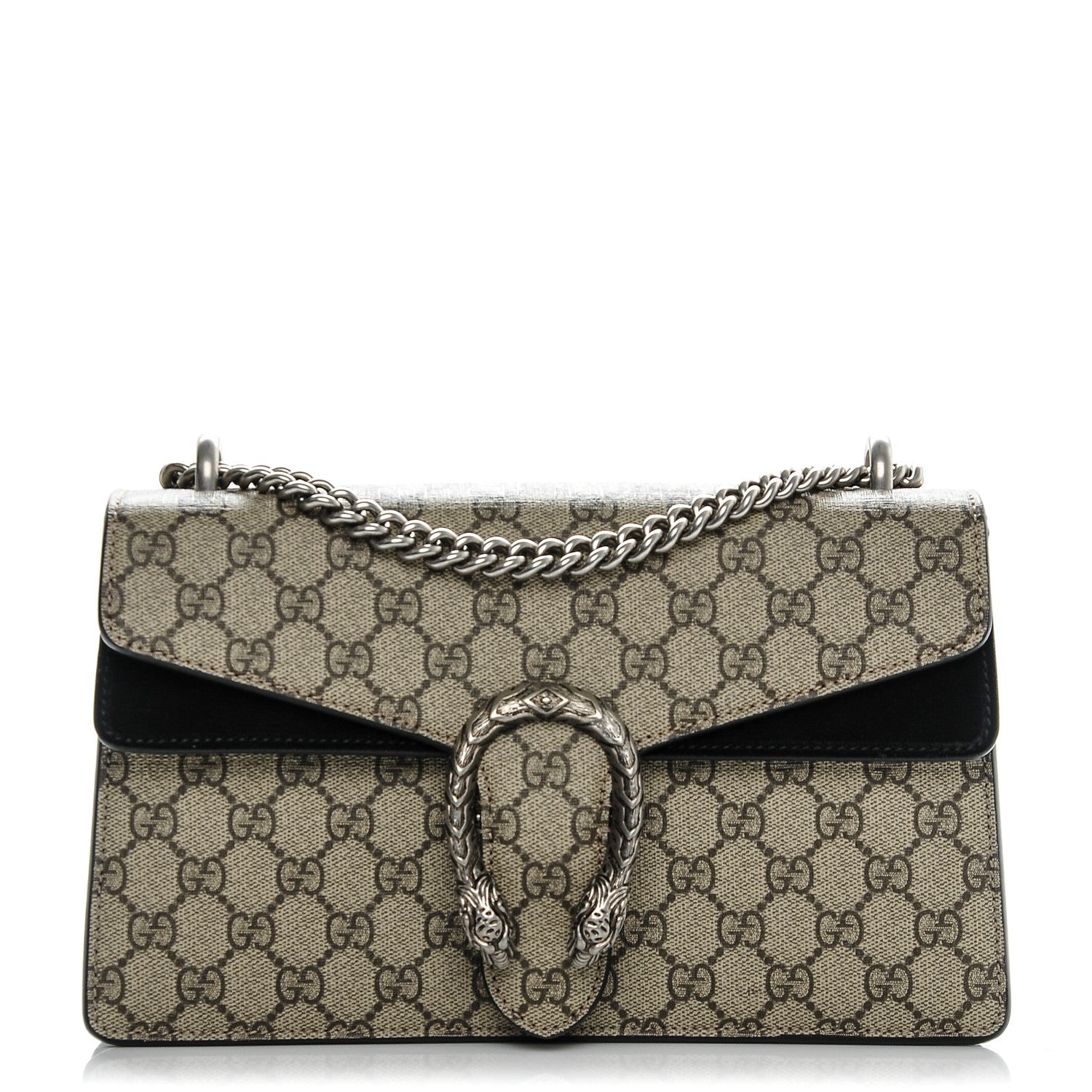 Gucci GG Supreme Monogram Small Dionysus Shoulder Bag Black 1 of 7