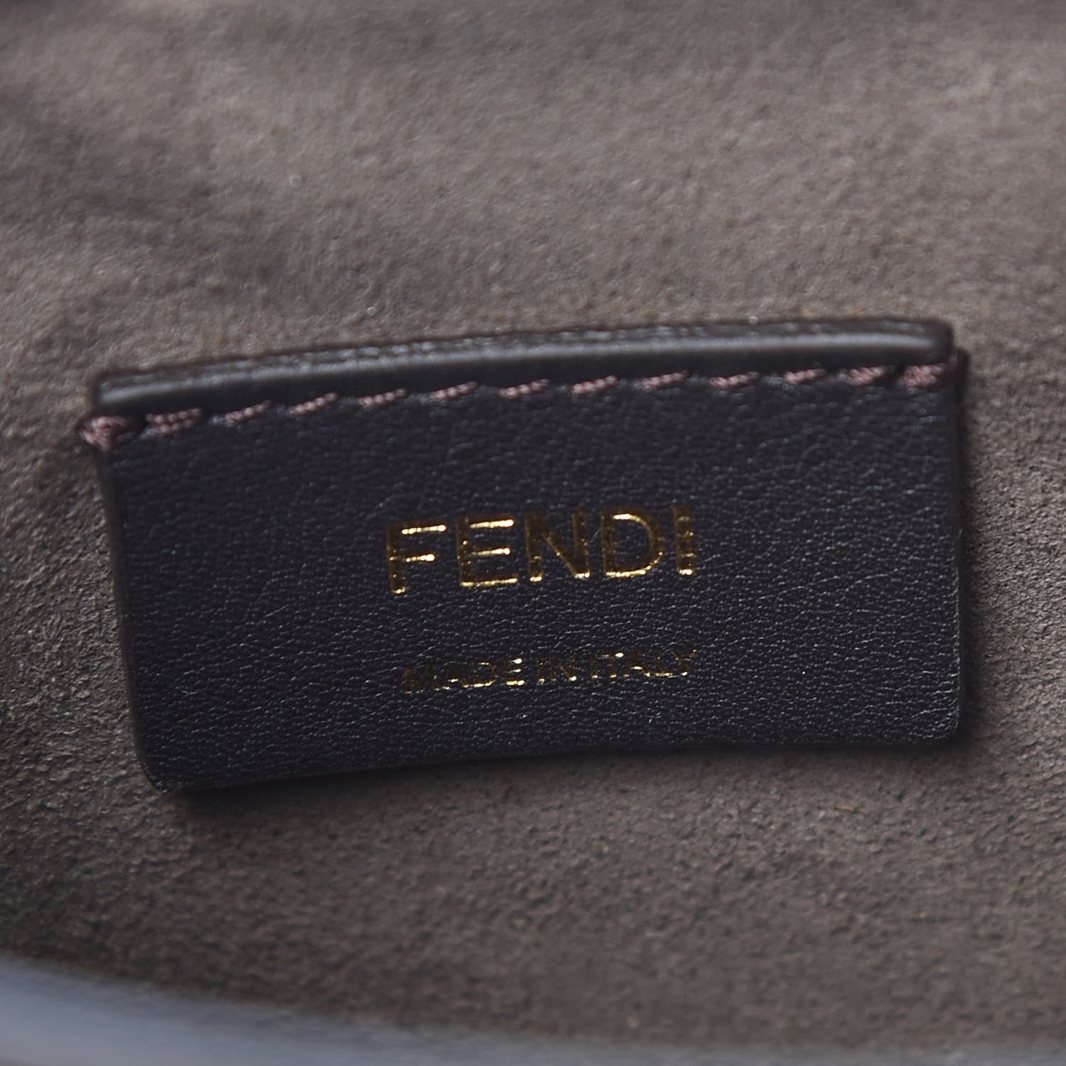 Fendi Vitello Liberty F is Fendi Bi-Color FF 1974 Embossed Mini Mon Tresor Bucket Bag Maya Black 6 of 8