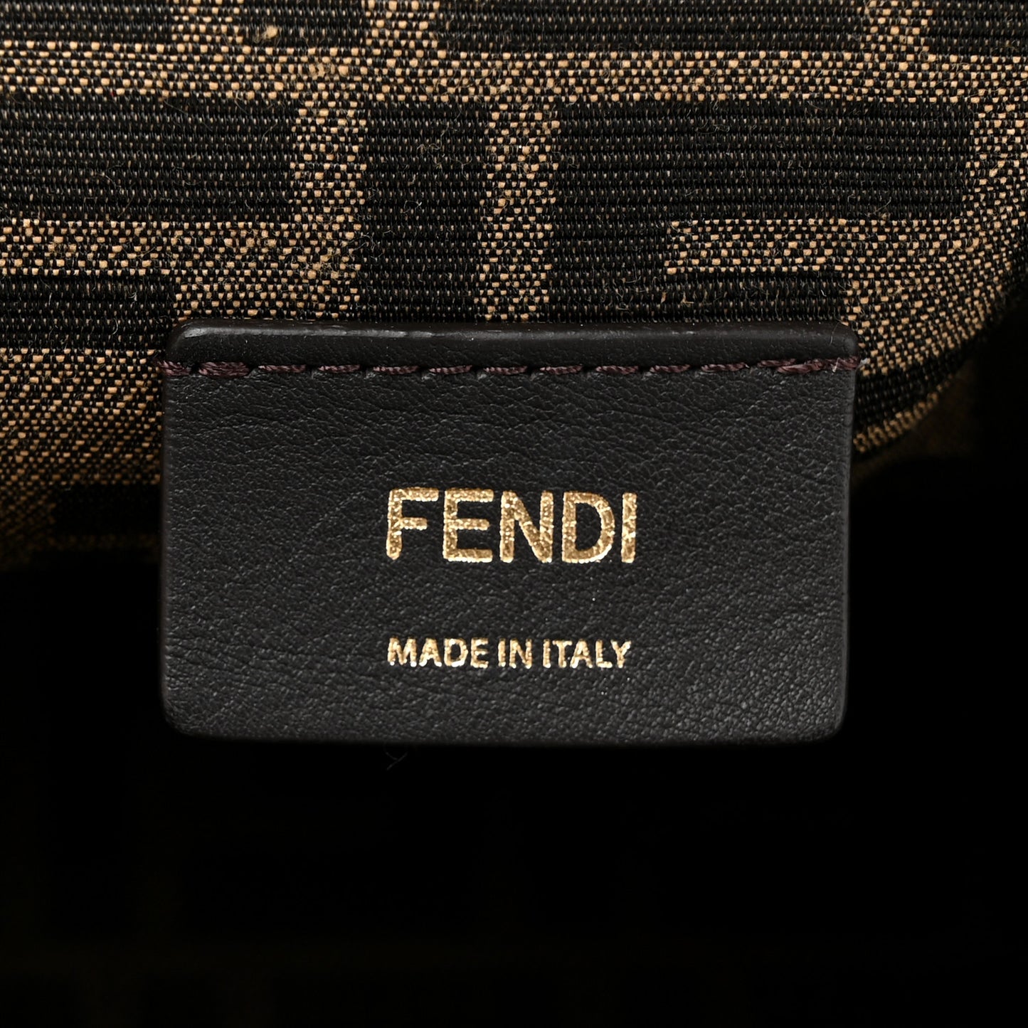 Shiny Nappa Medium Fendi First Black