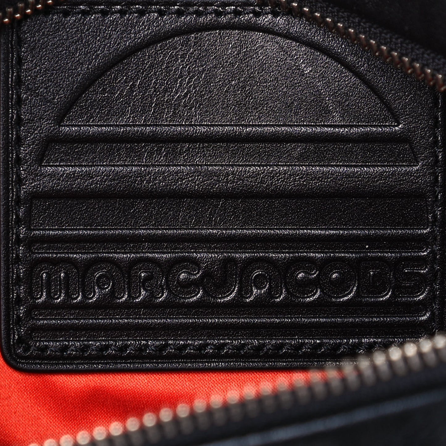 Nylon Sport Belt Bag Black White Red