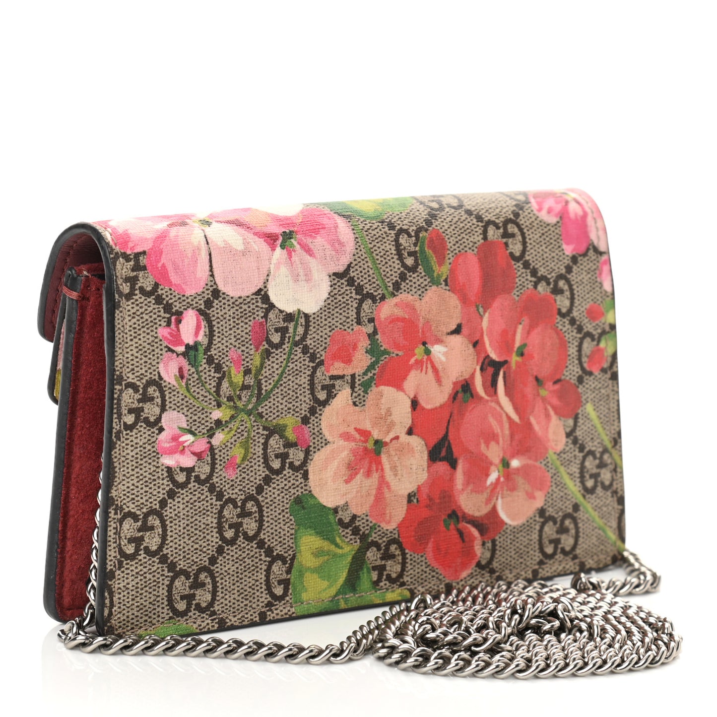 GG Supreme Monogram Blooms Super Mini Dionysus Shoulder Bag Beige Multicolor Dry Rose