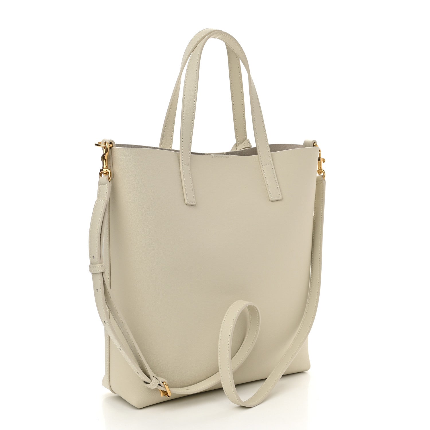 Saint Laurent Calfskin Toy Shopping Tote Porcellana 3 of 11