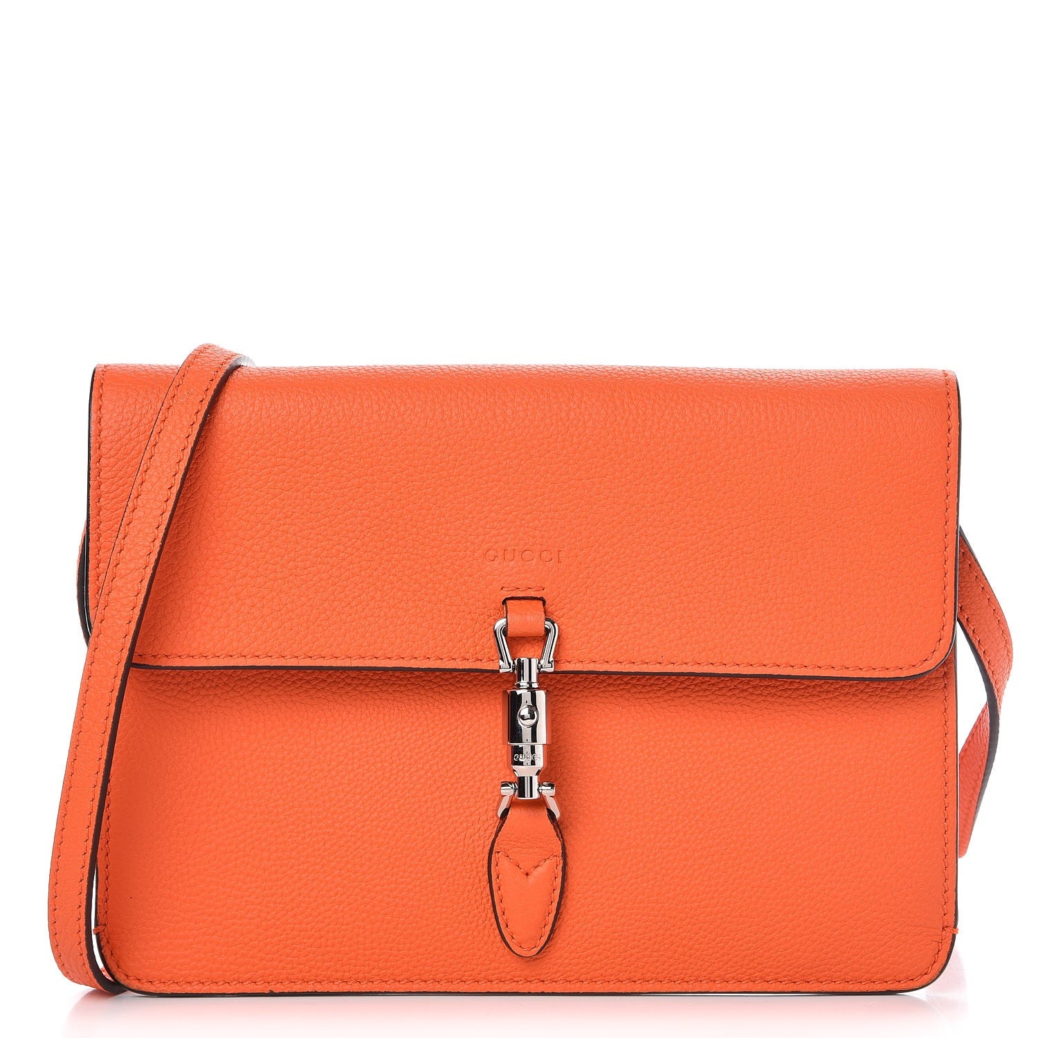 Gucci Grand Prix Calfskin Jackie Convertible Shoulder Bag Orange 1 of 11