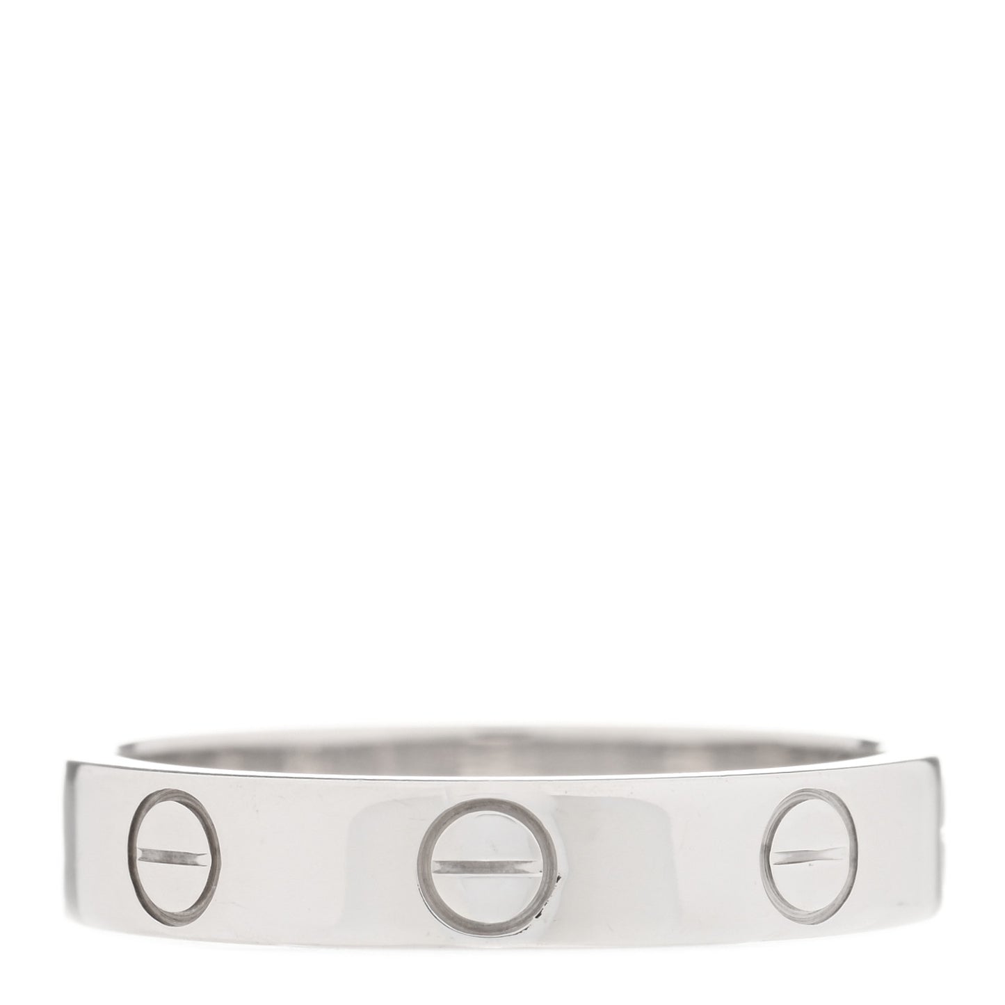 18K White Gold 3.5mm LOVE Wedding Band Ring 51 5.75
