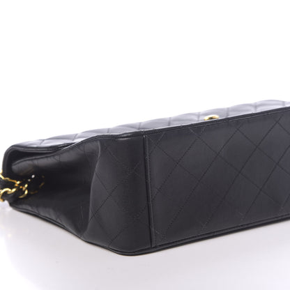 Chanel Lambskin Quilted XL Jumbo Single Flap Black 9 of 12