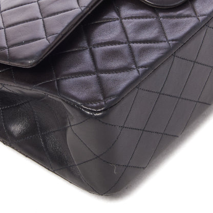 Chanel Lambskin Quilted Medium Double Flap Black 5 of 10