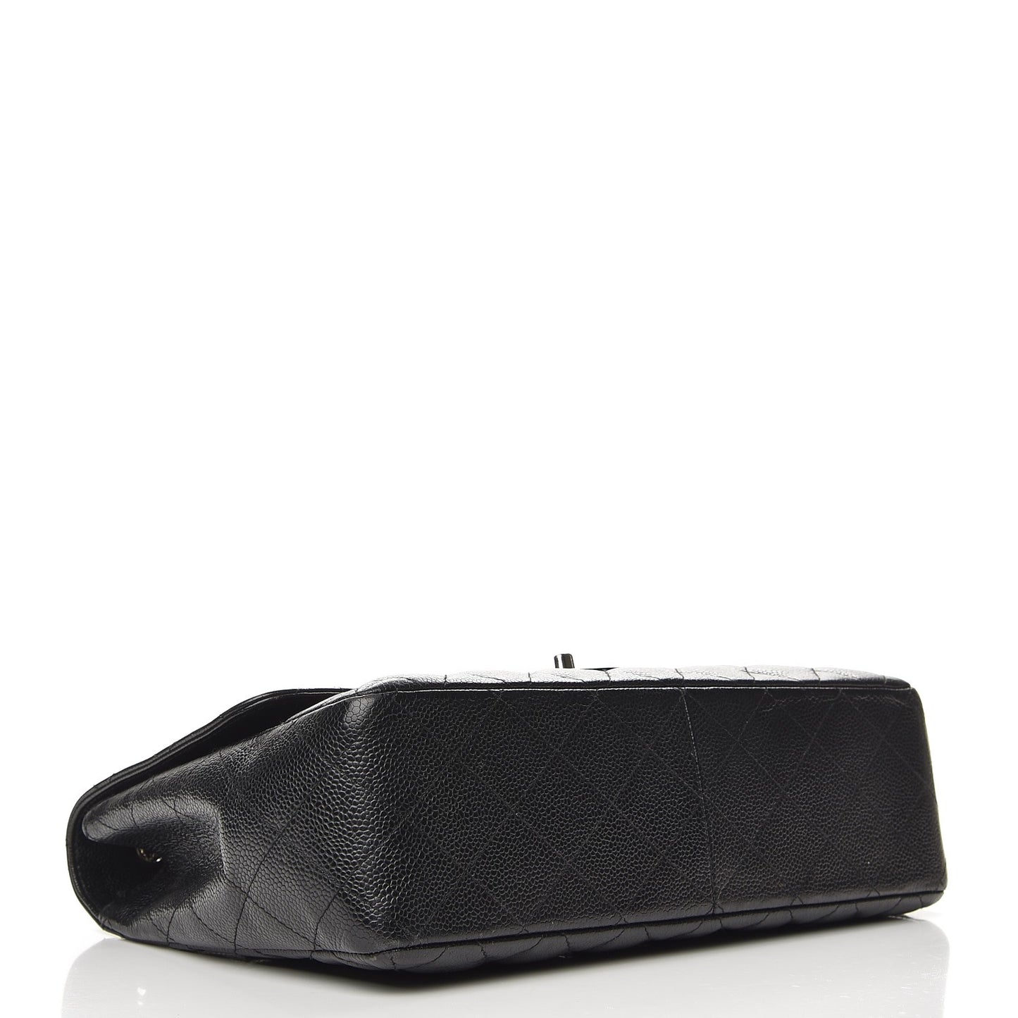 Caviar Quilted Jumbo Single Flap Black