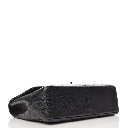 Chanel Caviar Quilted Jumbo Single Flap Black 5 of 13