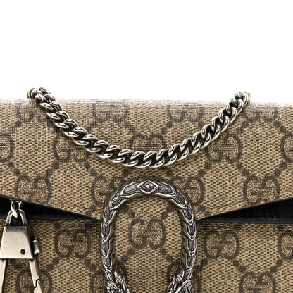 Gucci GG Supreme Monogram Super Mini Dionysus Shoulder Bag Black 7 of 13