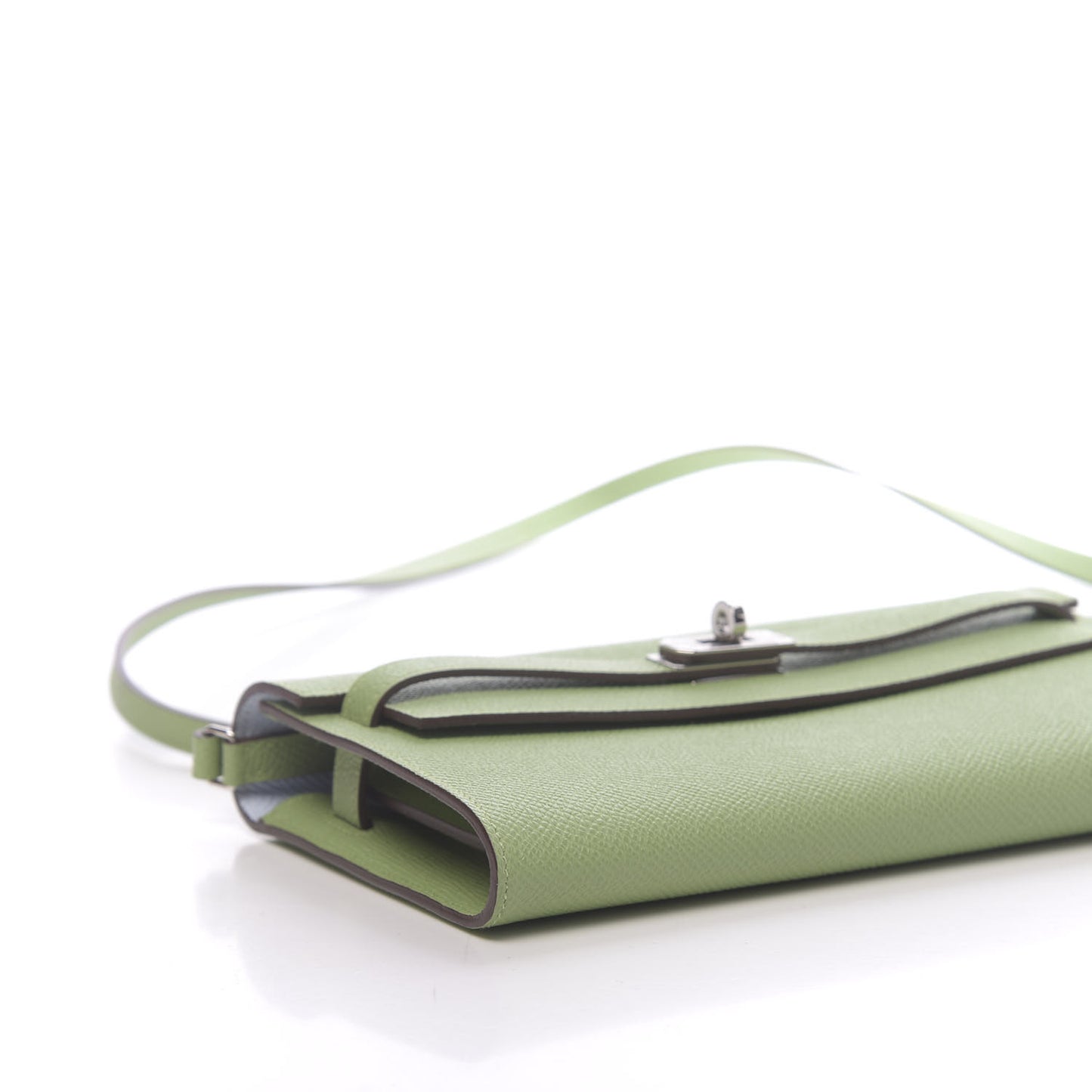 Epsom Verso Kelly Wallet To Go Vert Criquet Bleu Brume