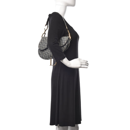 Christian Dior Monogram Saddle Bag Blue 2 of 14