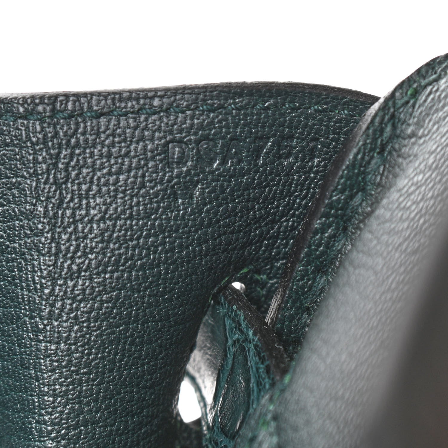 Hermes Togo Matte Alligator Birkin Touch 30 Vert Cypress 7 of 10