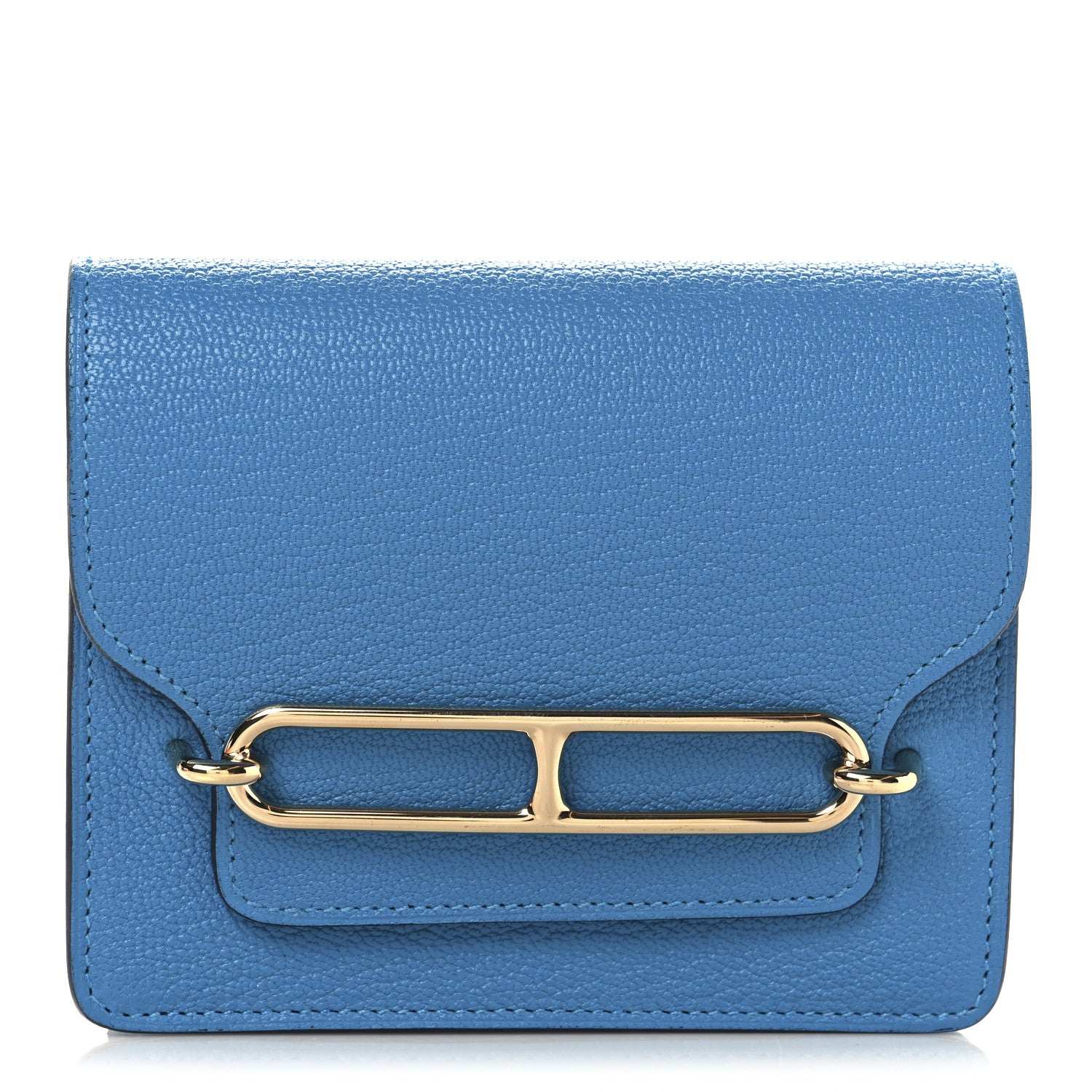 Hermes Evercolor Roulis Slim Wallet Bleu Frida 1 of 9