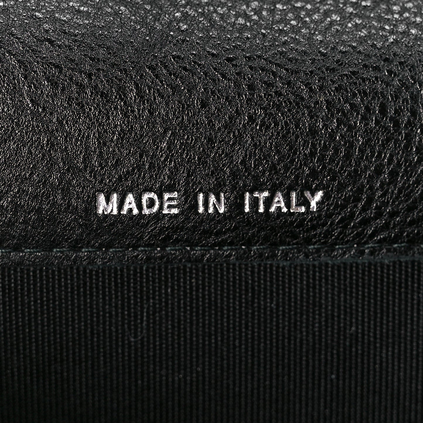 Crumpled Calfskin Quilted Flap Card Holder Wallet So Black