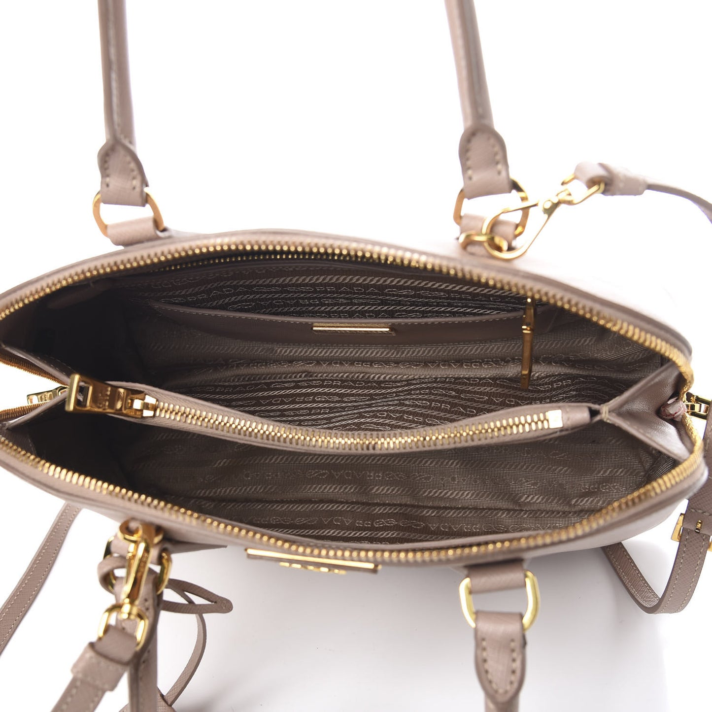 Saffiano Lux Small Promenade Tote Cammeo