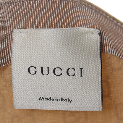 Gucci Cotton Monogram GG Web Baseball Hat L Beige 6 of 9