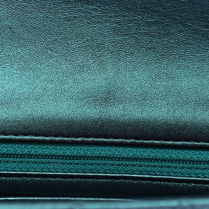 Chanel Iridescent Lambskin Quilted Mini Rectangular Flap Turquoise 11 of 12