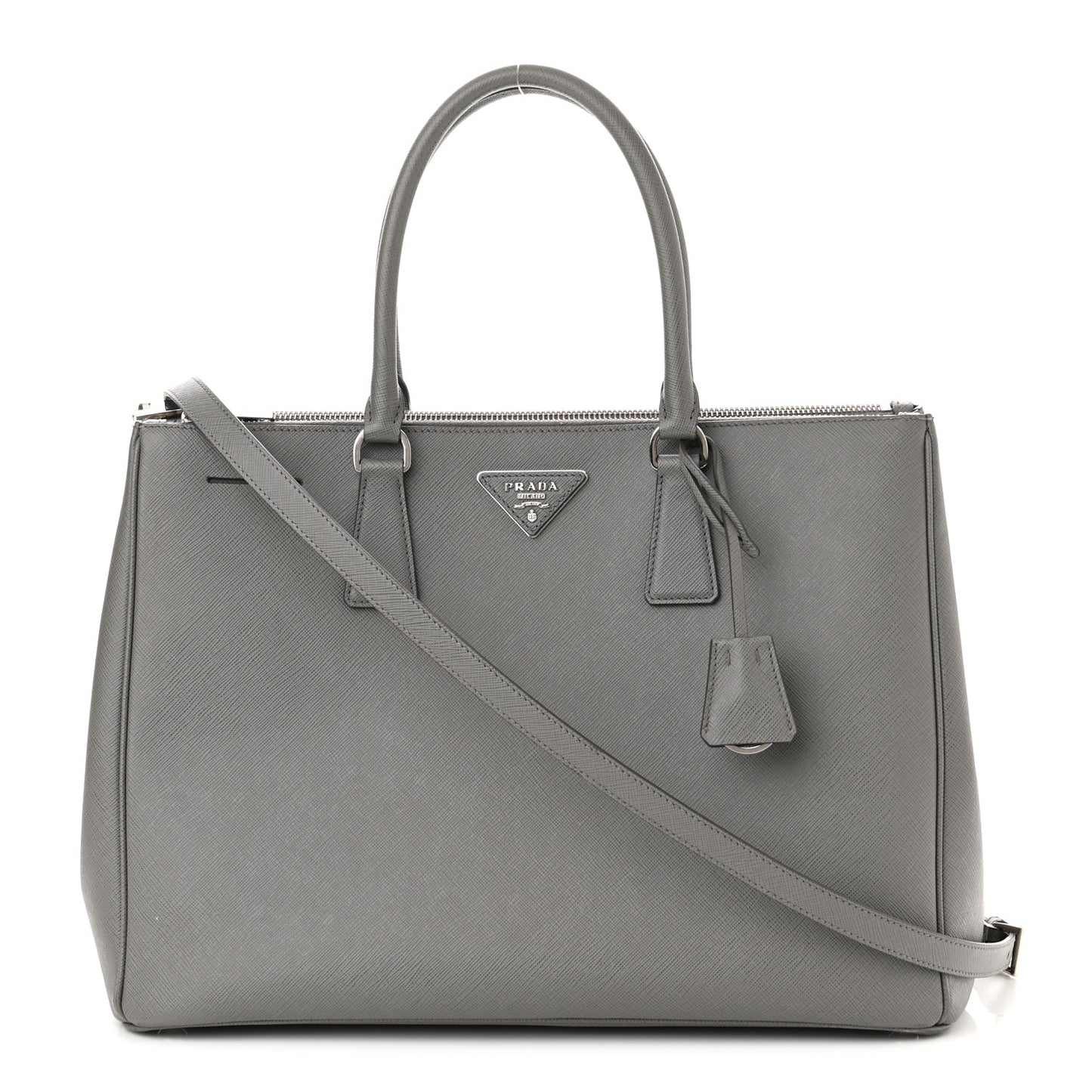 Saffiano Large Galleria Double Zip Tote Marmo