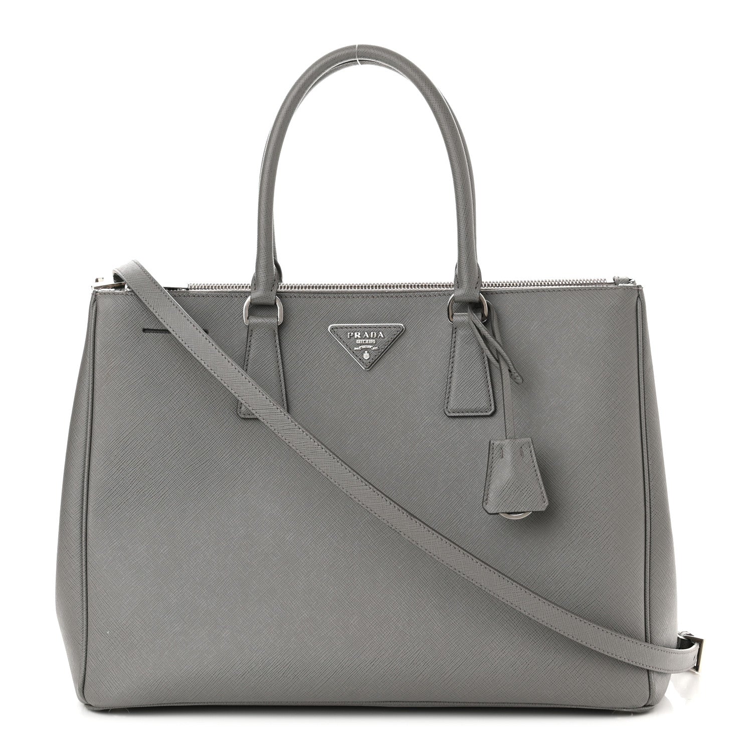 Prada Saffiano Large Galleria Double Zip Tote Marmo 1 of 13