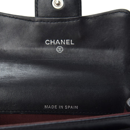 Chanel Lambskin Quilted Flap Card Holder Black 7 of 7