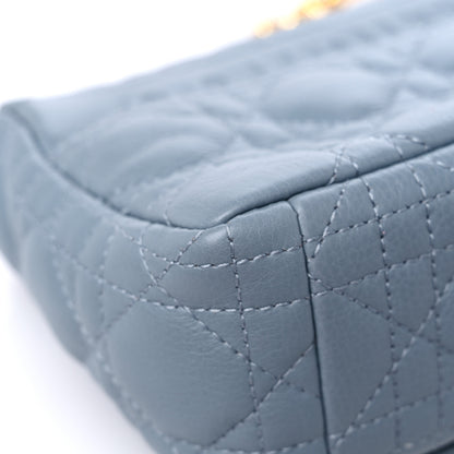 Christian Dior Calfskin Cannage Small Caro Bag Cloud Blue 10 of 12