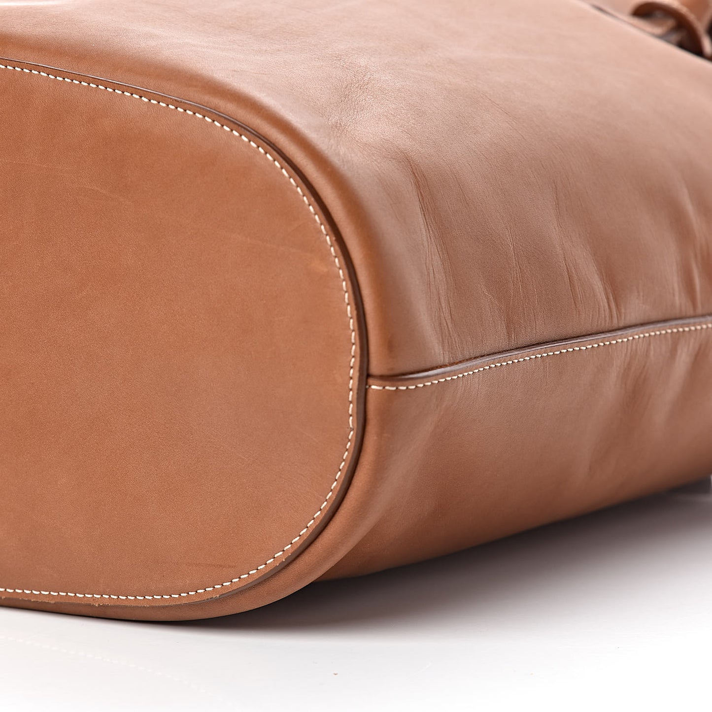 Supple Calfskin Tie Knot Twisted Tote Tan