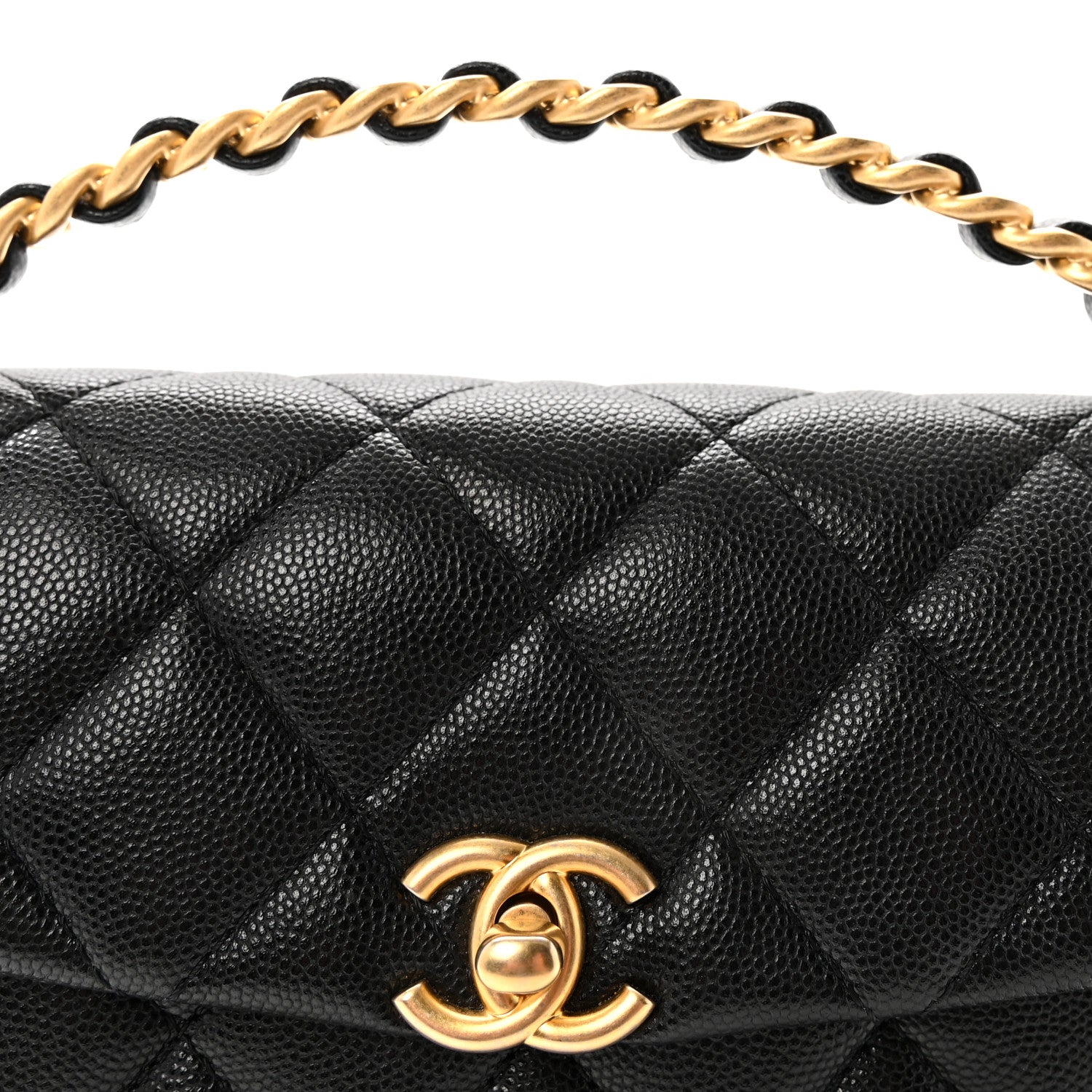 Chanel Caviar Quilted 31 Rue Cambon Mini Top Handle Flap Black 8 of 10