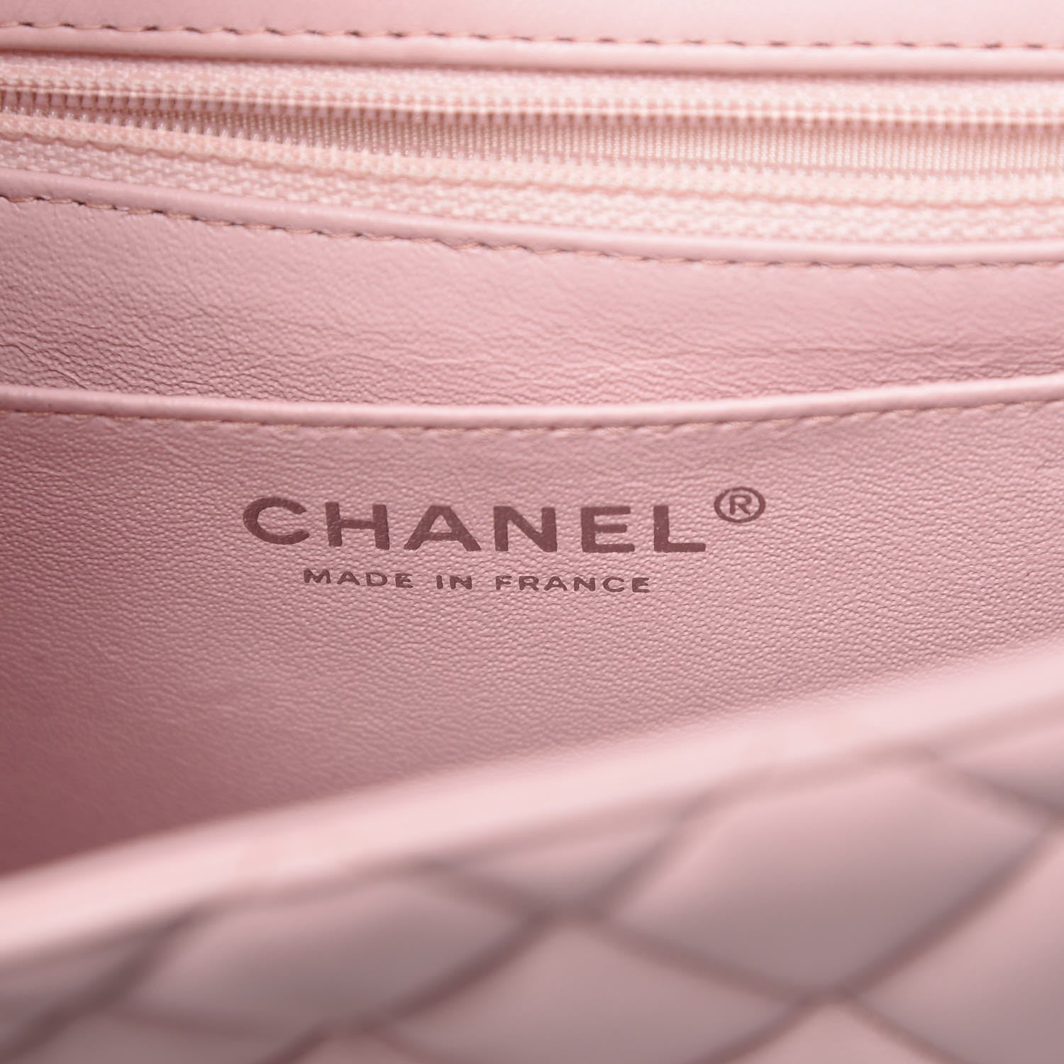 Chanel Lambskin Quilted Mini Square Flap Light Pink 6 of 8