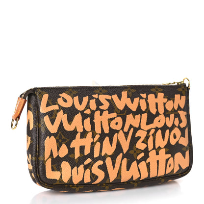 Louis Vuitton Monogram Graffiti Pochette Accessories Peach 2 of 9