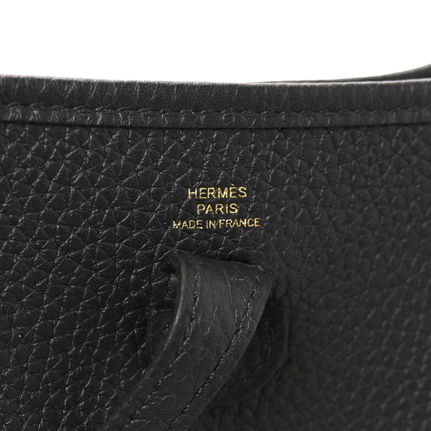 Hermes Taurillon Clemence Evelyne TPM Black 6 of 10
