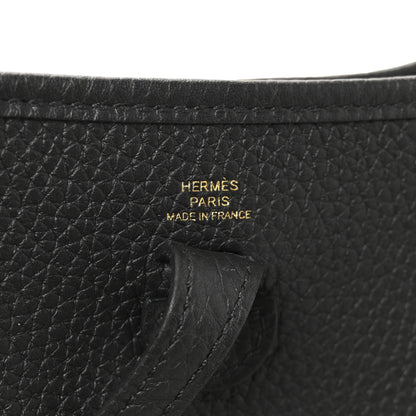 Hermes Taurillon Clemence Evelyne TPM Black 6 of 10