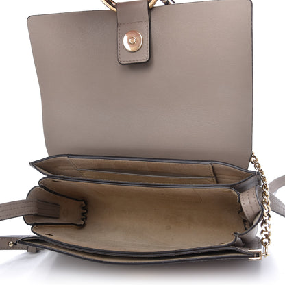 Chloe Suede Calfskin Small Faye Shoulder Bag Motty Grey 5 of 9