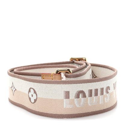 Louis Vuitton Jacquard Speedy Bandouliere 20 Shoulder Strap Beige 2 of 3