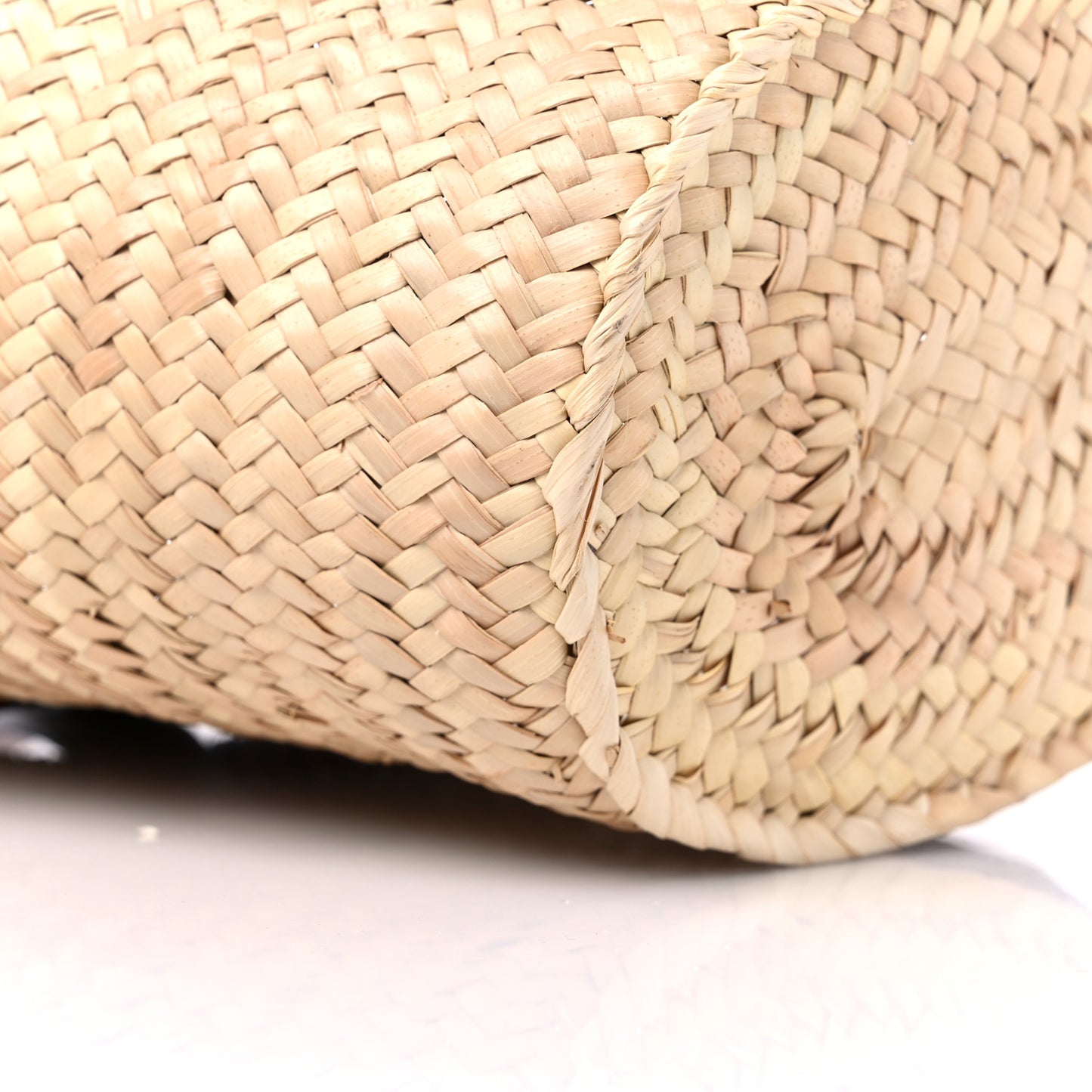 Raffia Small Basket Tote Bag Natural Tan