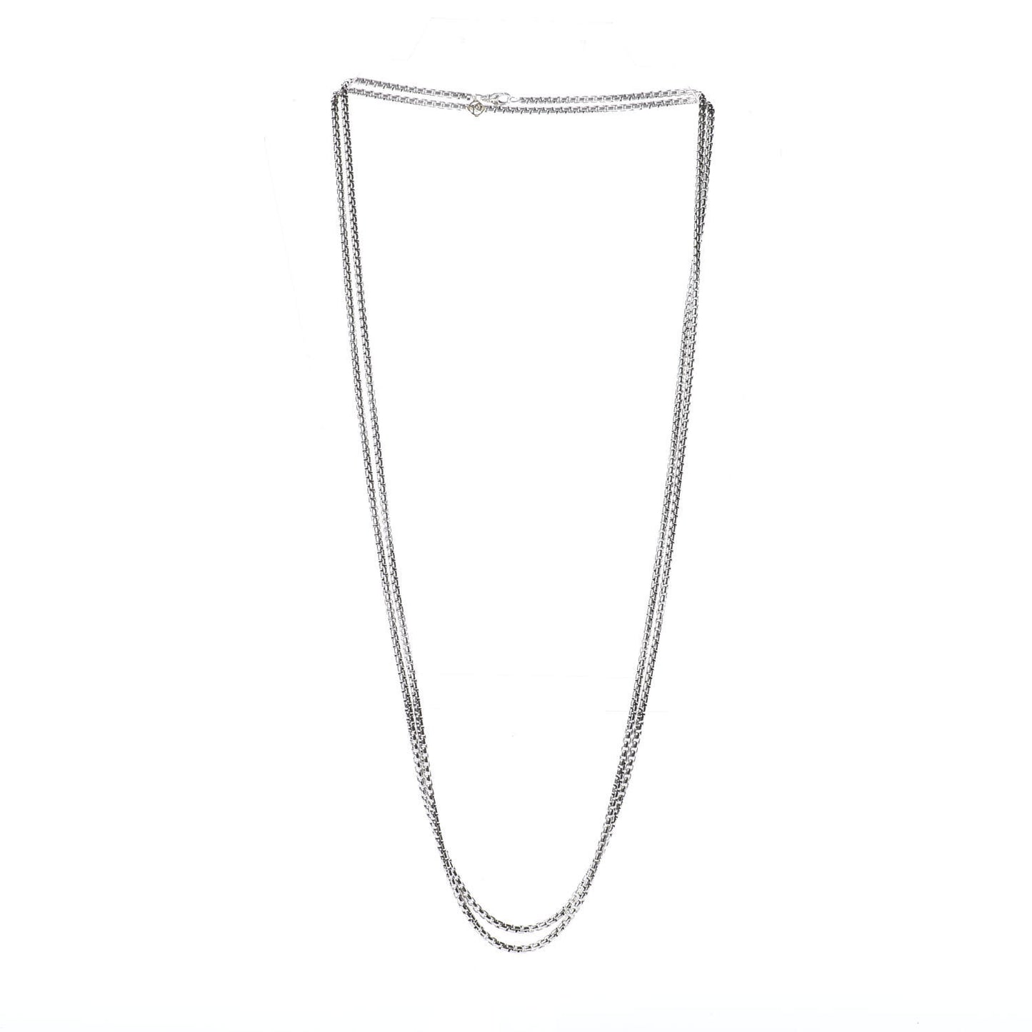 Sterling Silver 14K Yellow Gold 3.6mm Box Chain Necklace