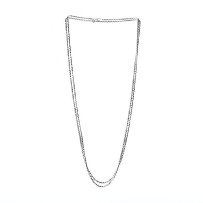 David Yurman Sterling Silver 14K Yellow Gold 3.6mm Box Chain Necklace 3 of 4
