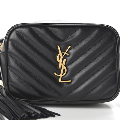 Saint Laurent Calfskin Matelasse Monogram Lou Belt Bag Black 9 of 9