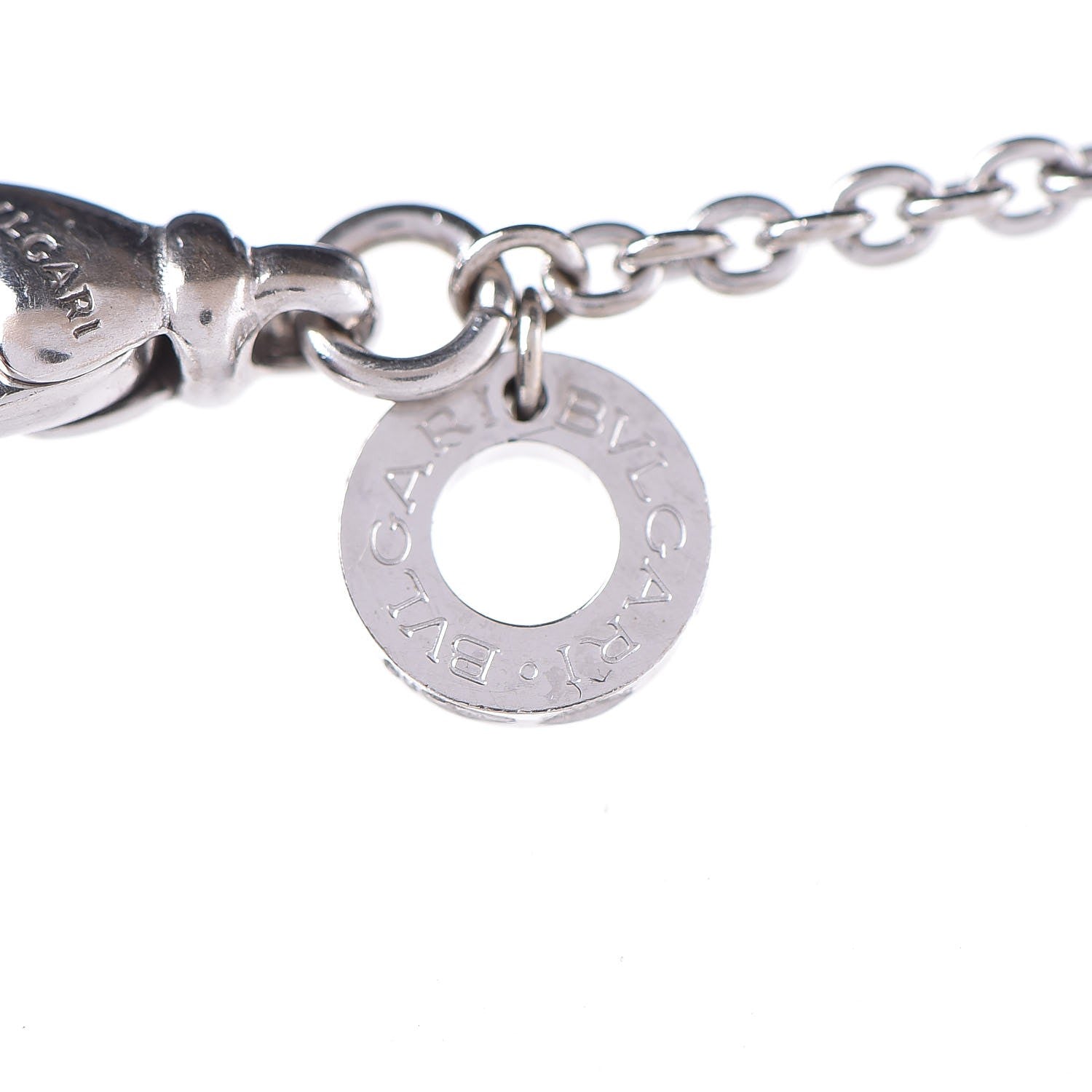 Bulgari 18K White Gold B.Zero1 Pendant Necklace 7 of 7
