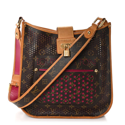 Louis Vuitton Monogram Perforated Musette Fuchsia 1 of 12