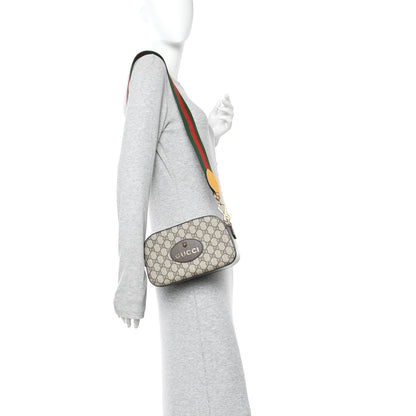 Gucci GG Supreme Monogram Web Neo Vintage Shoulder Bag Beige New Acero Crop 2 of 12