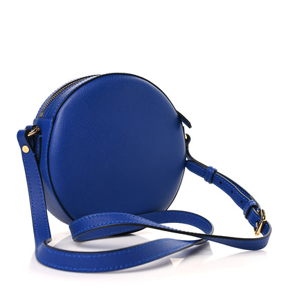 Versace Calfskin La Medusa Round Camera Bag Blue 3 of 8