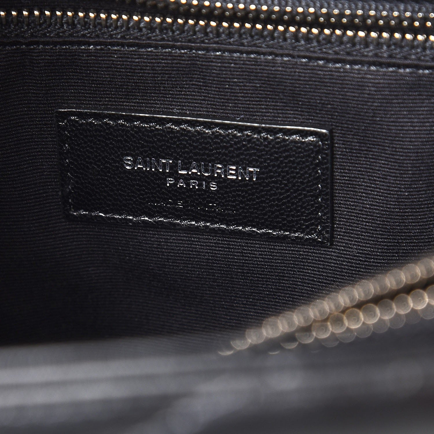 Saint Laurent Calfskin Y Quilted Monogram Medium Loulou Chain Satchel Black 7 of 12