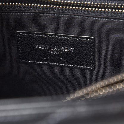 Saint Laurent Calfskin Y Quilted Monogram Medium Loulou Chain Satchel Black 7 of 12