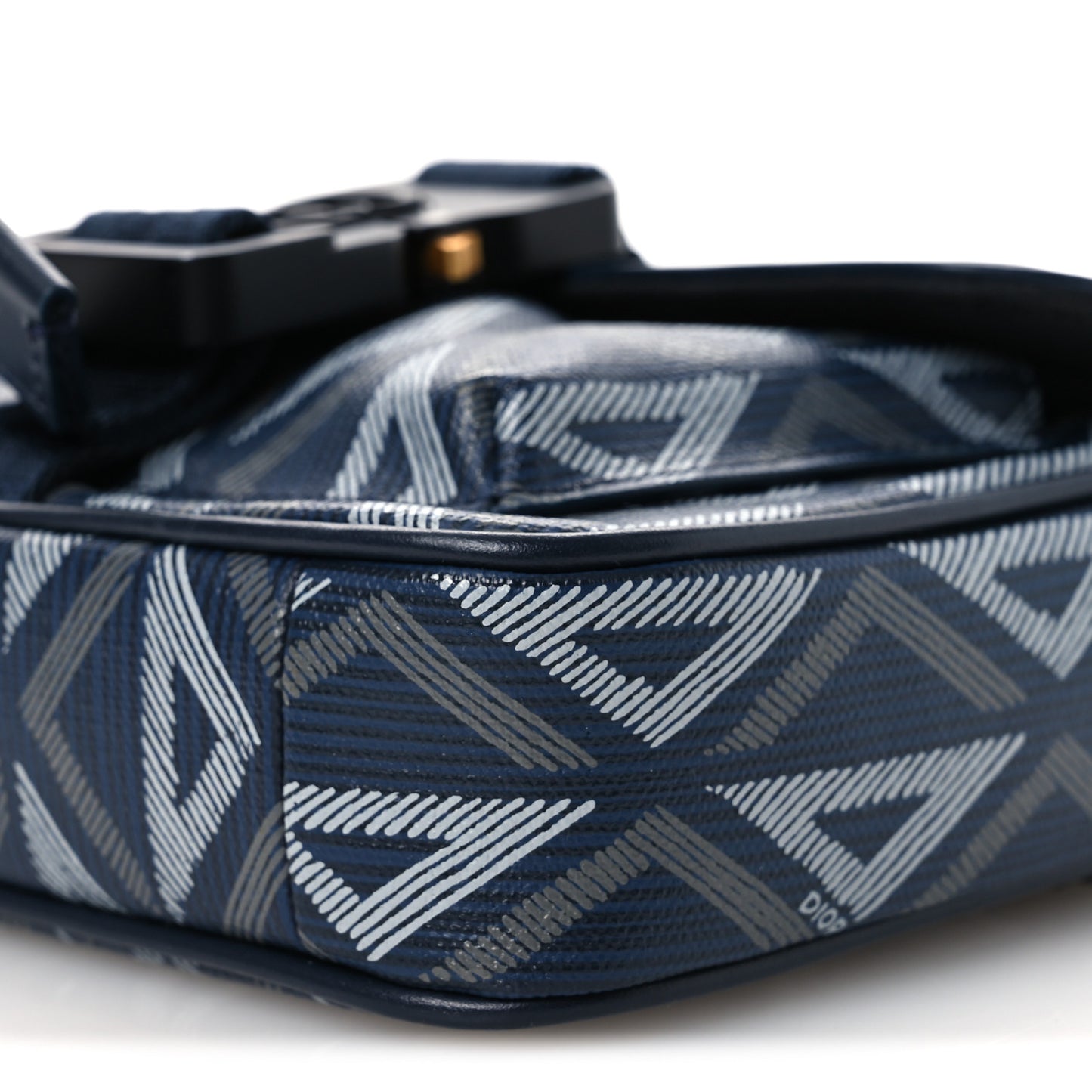 Coated Canvas CD Diamond Mini Hit The Road Bag Navy Blue