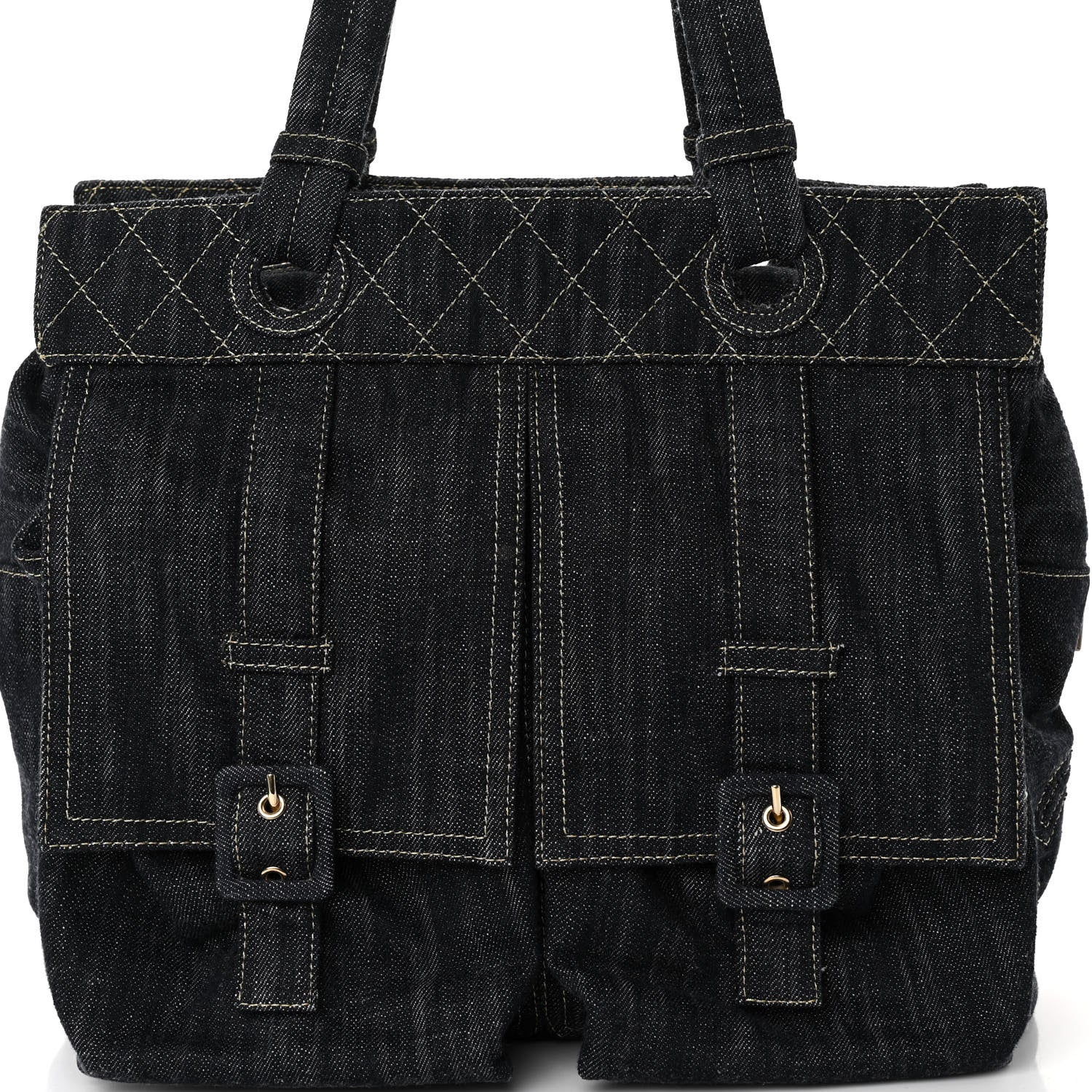 Chanel Denim CC Double Pocket Shoulder Bag 7 of 9