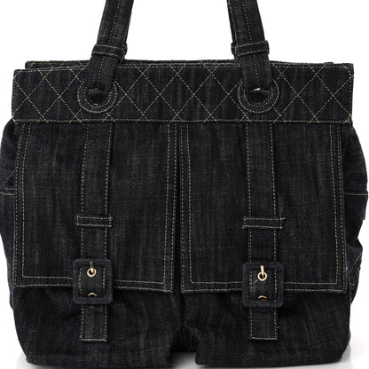 Chanel Denim CC Double Pocket Shoulder Bag 7 of 9