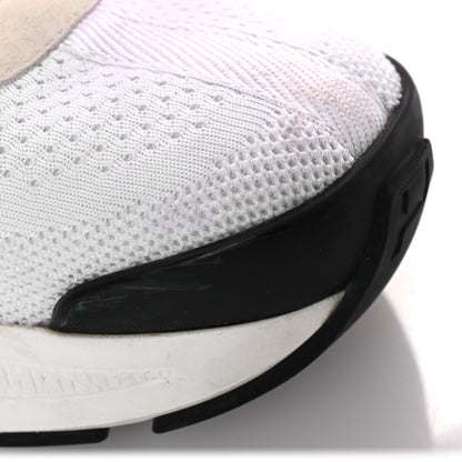 Hermes Technical Knit Suede Heros Sneakers 37.5 White 11 of 15
