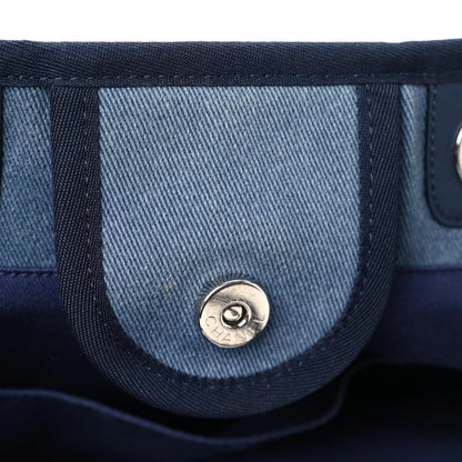 Chanel Canvas Sequin Medium Deauville Tote Navy 19 of 19